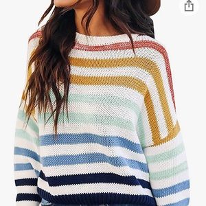GUC Zesica lightweight, striped sweater, M